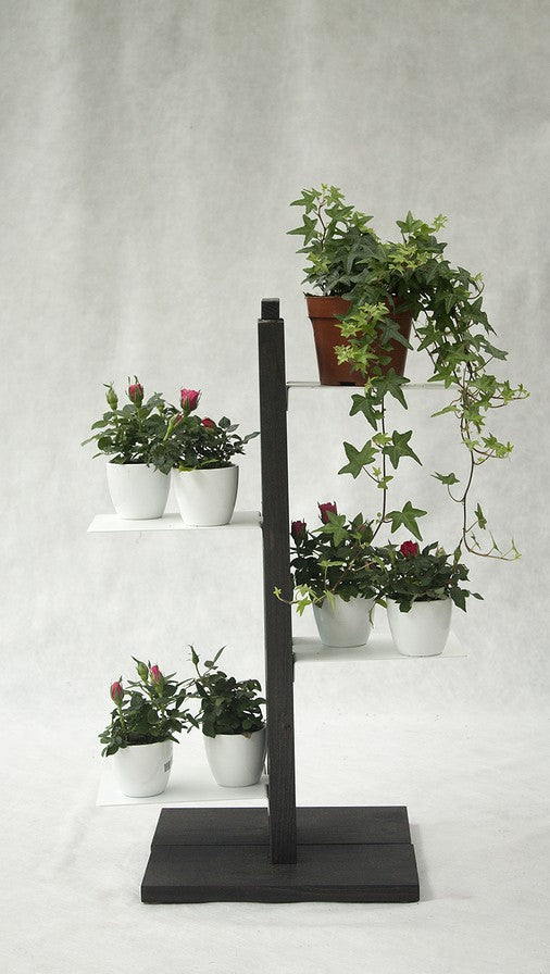 Portavasi da interno verticale in legno Zia Flora