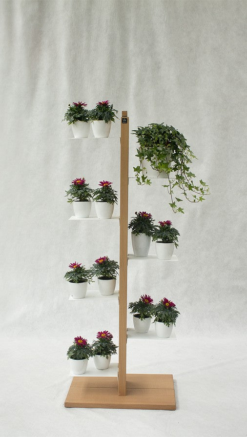 Portavasi da interno verticale in legno Zia Flora