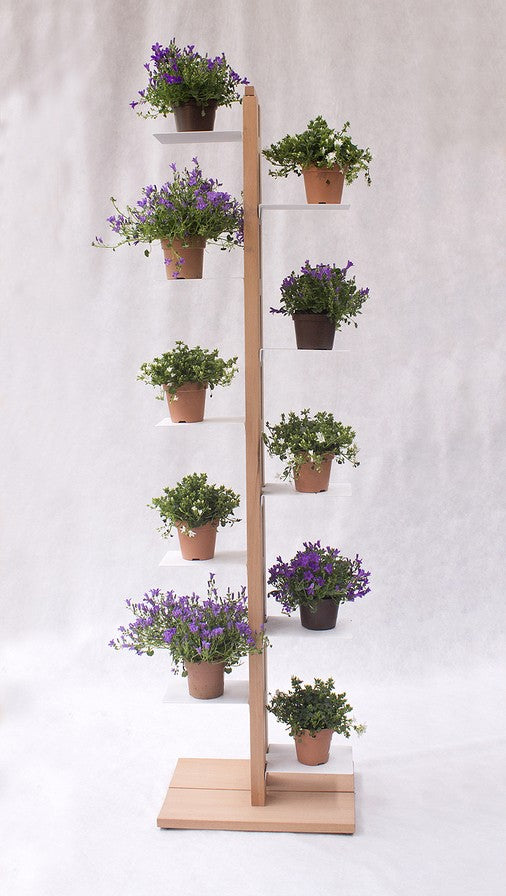 Portavasi da interno verticale in legno Zia Flora