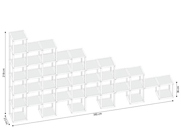 Scaffale per negozio in legno Castelli 8