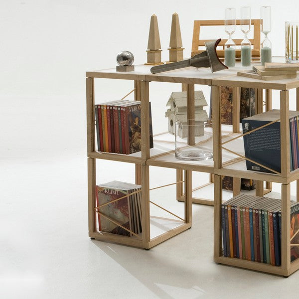 Libreria moderna componibile in legno Castelli 7