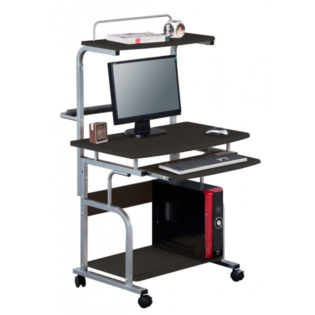 Scrivania porta PC con ruote e porta stampante Kompy