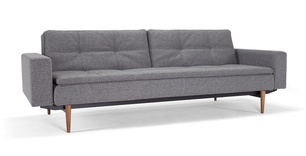 Divanetto letto una piazza e mezza Dublexo con braccioli