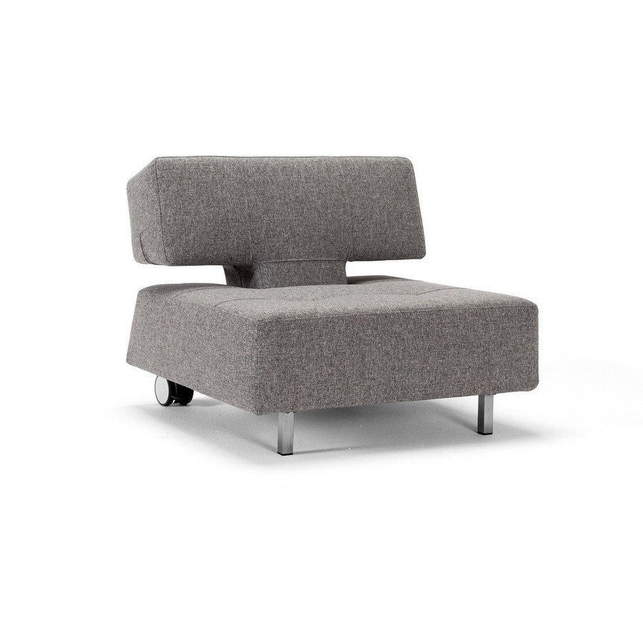 Poltrona con ruote trasformabile in pouf Longhorn