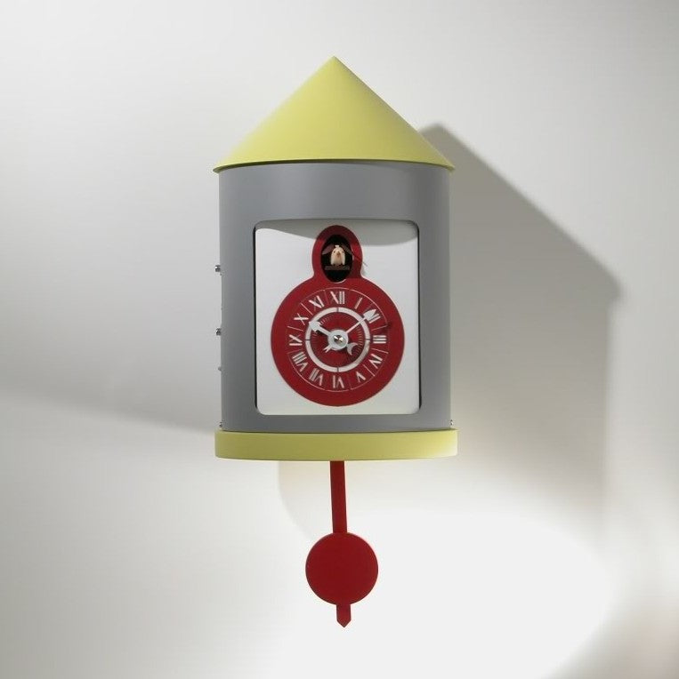 Orologio cucu in legno e alluminio Silos