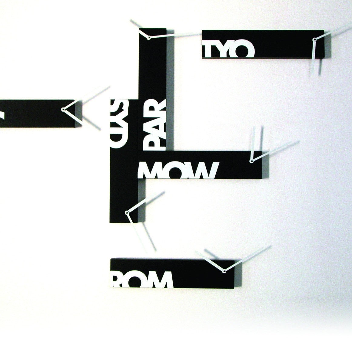 Orologio da muro design in 6 pezzi Souvenir 6