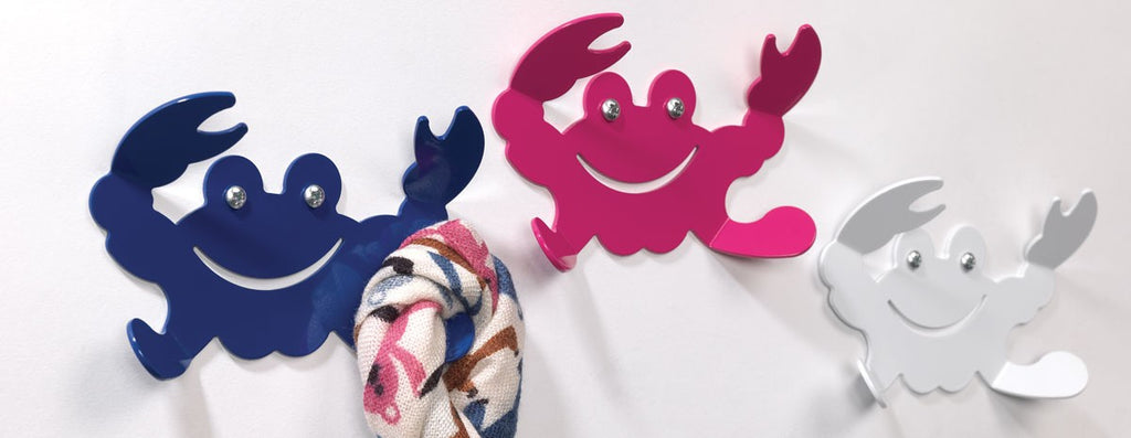 10 appendiabiti in acciaio per cameretta Grankio