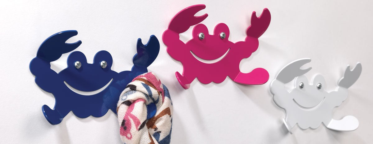 10 appendiabiti in acciaio per cameretta Grankio