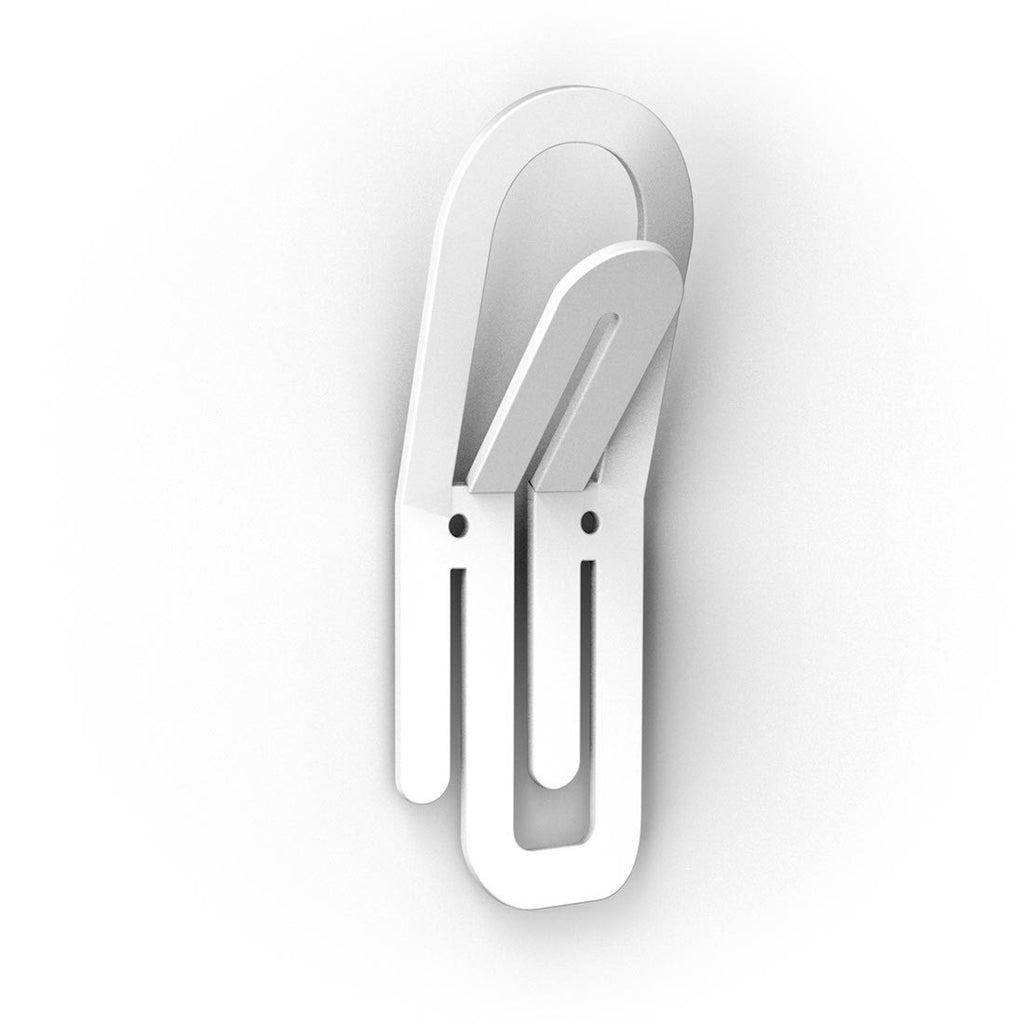 10 appendiabiti da parete a forma di graffetta Clip