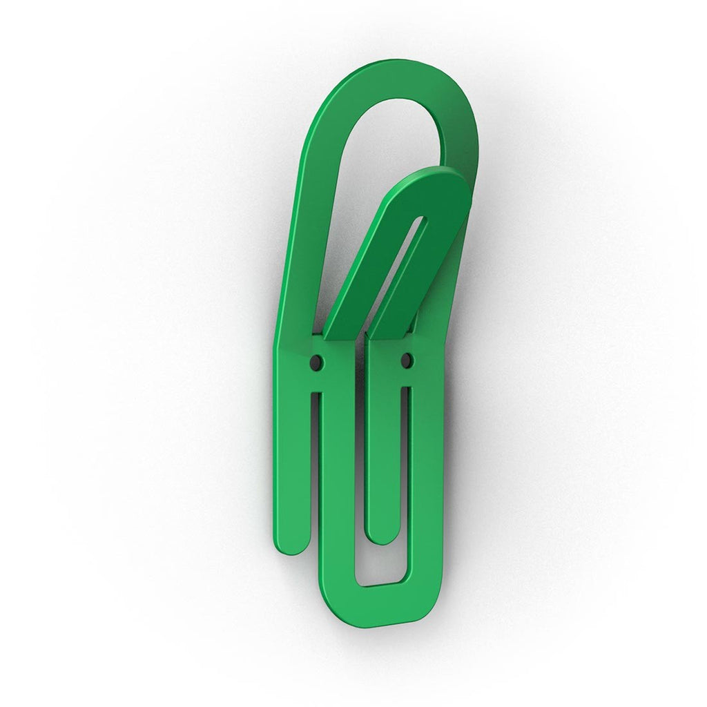 10 appendiabiti da parete a forma di graffetta Clip