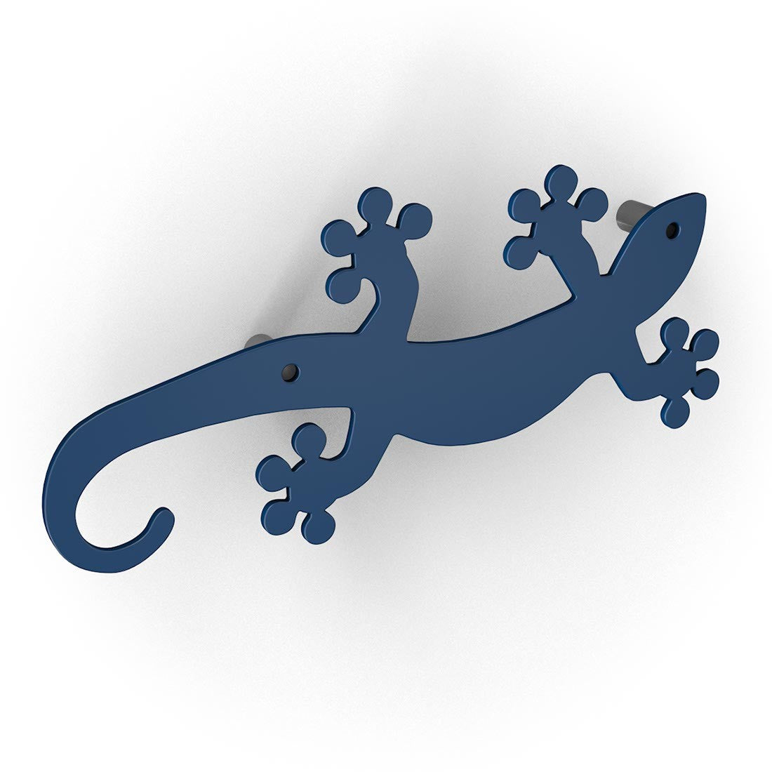 10 appendiabiti a muro in acciaio Geko