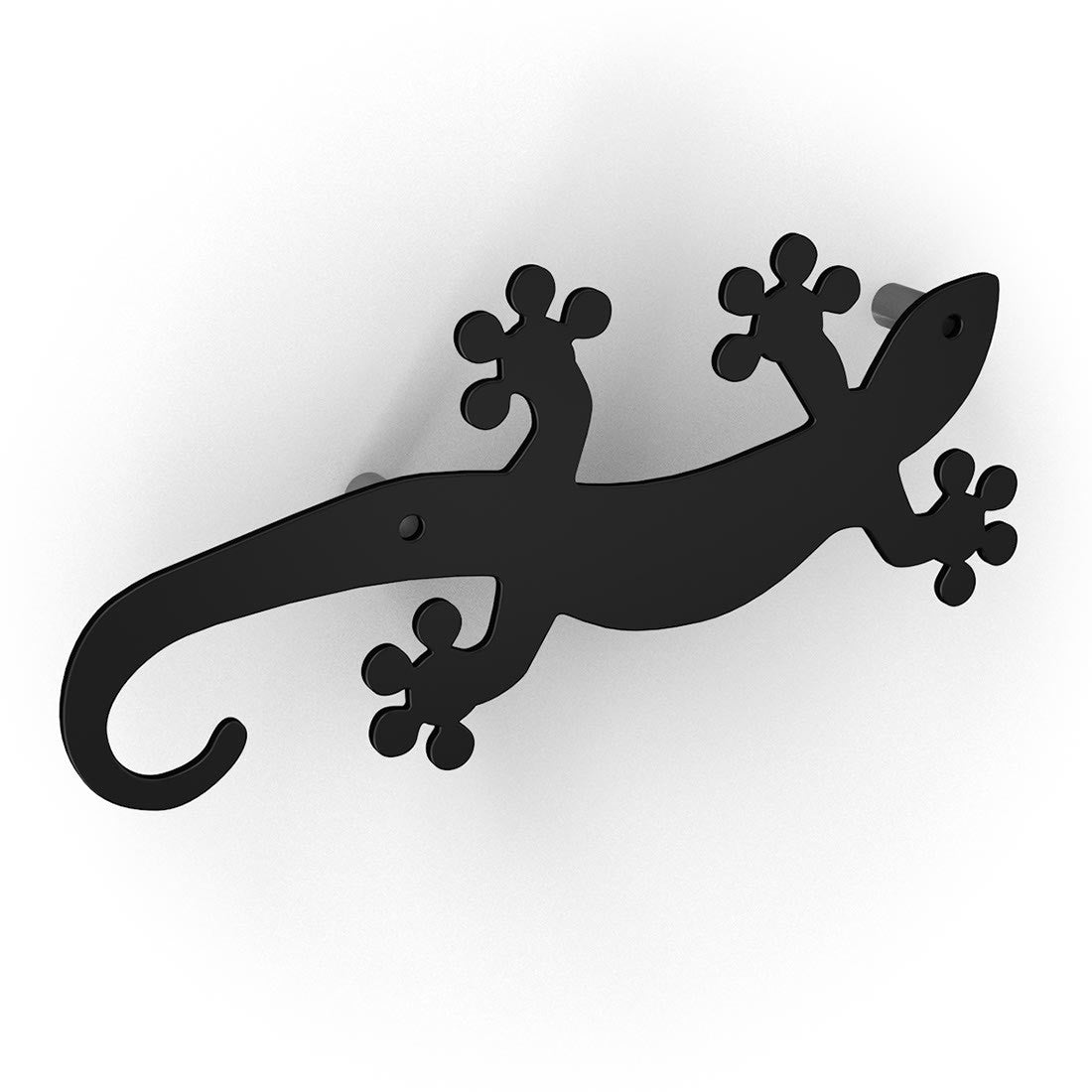 10 appendiabiti a muro in acciaio Geko