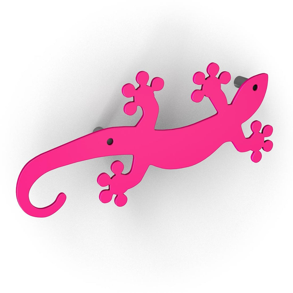 10 appendiabiti a muro in acciaio Geko