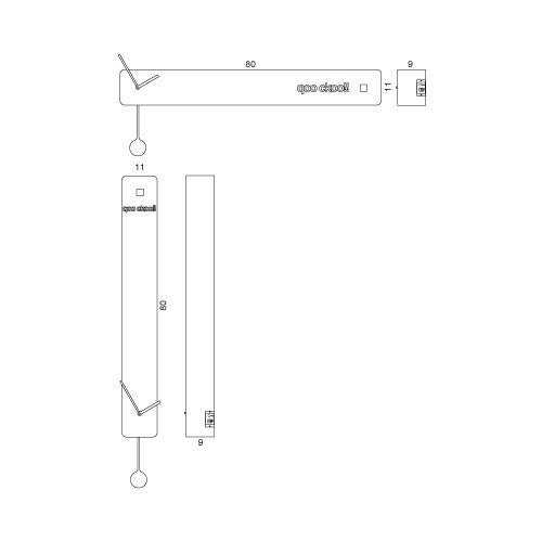 Orologio a cucu da parete verticale o orizzontale q02