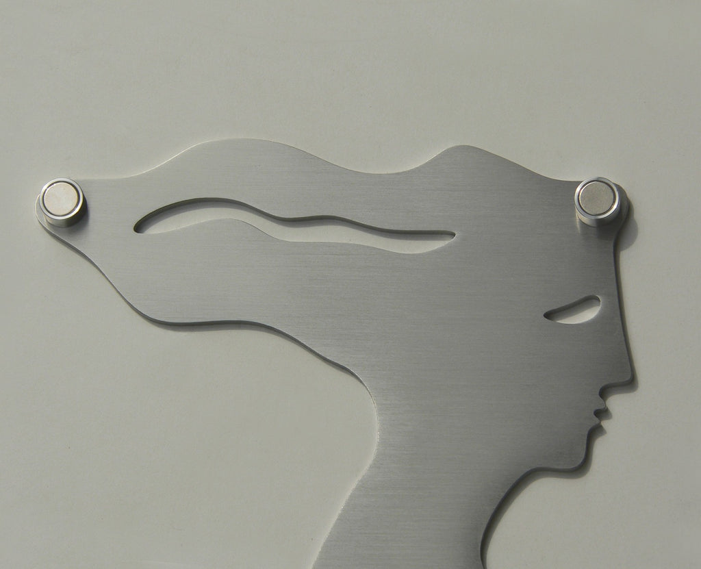 Servomuto design da parete portabiti in acciaio Cleo