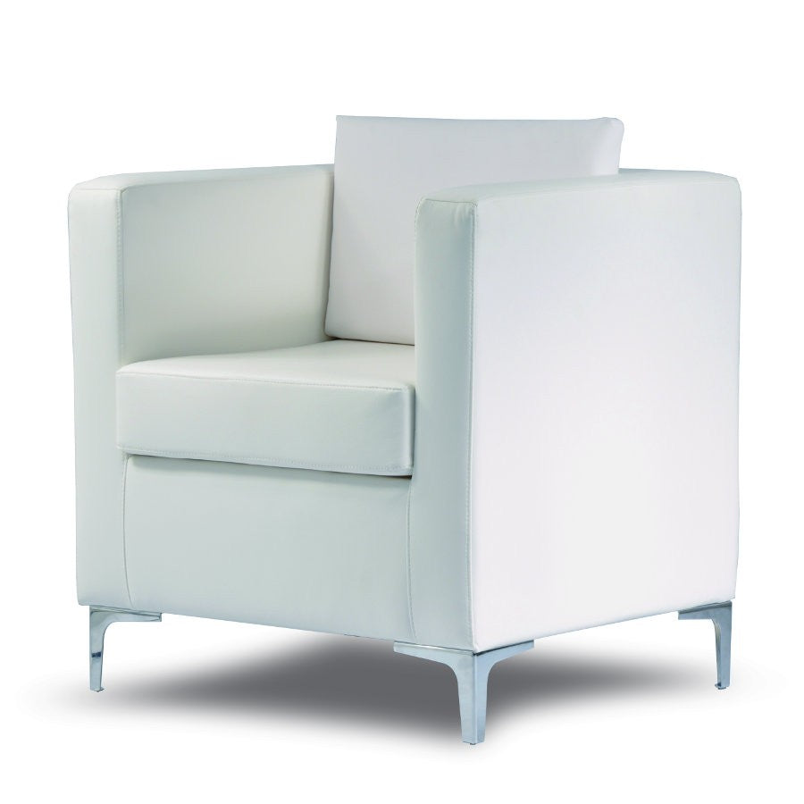 Poltrona sala attesa in pelle sintetica Cubo