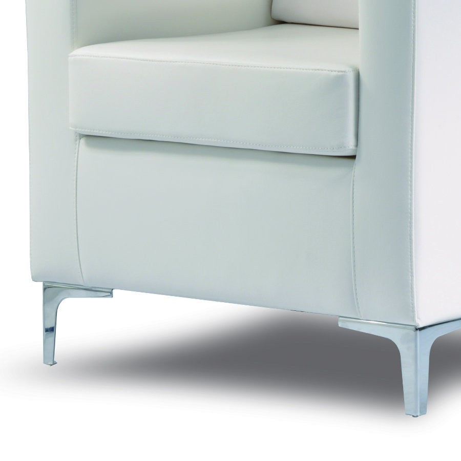 Poltrona sala attesa in pelle sintetica Cubo