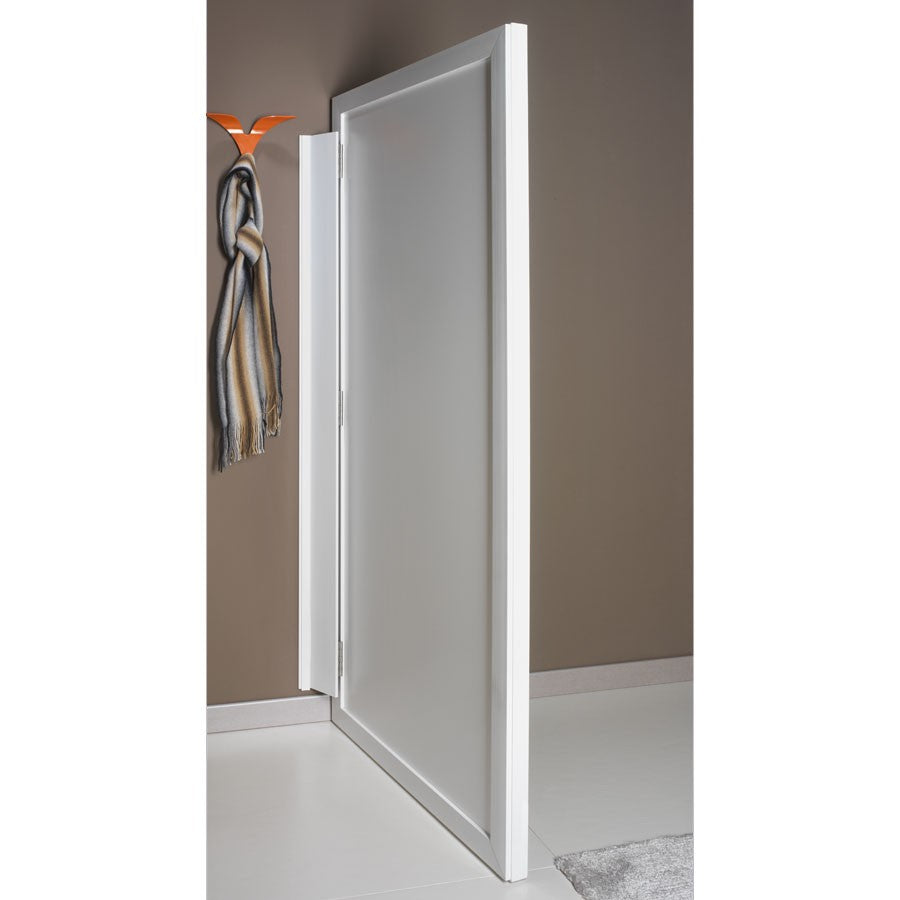 Specchio angolare ad anta in alluminio Angle Vanity