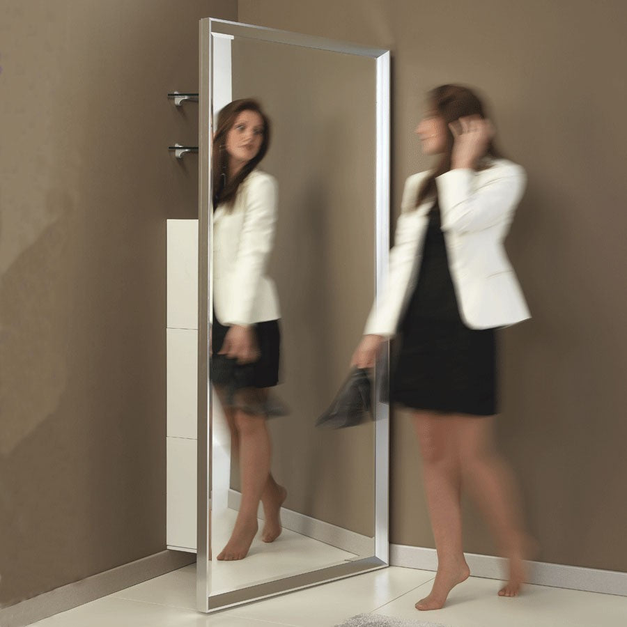 Specchio angolare ad anta in alluminio Angle Vanity