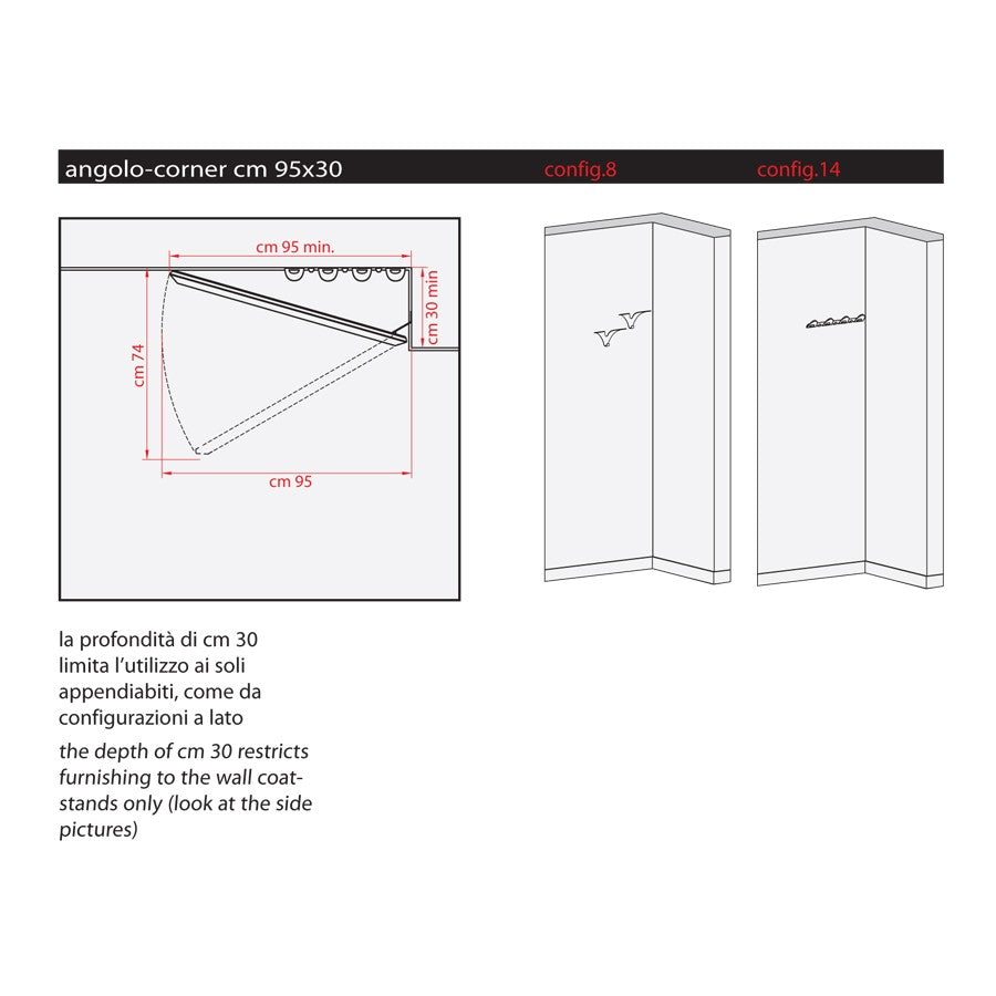 Specchio angolare ad anta in alluminio Angle Vanity