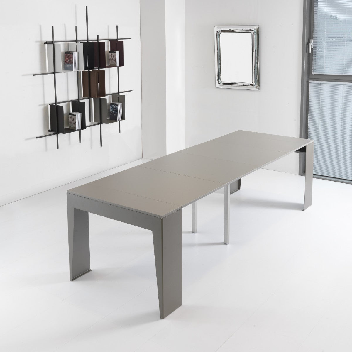 Consolle allungabile Glen in acciaio e laminato