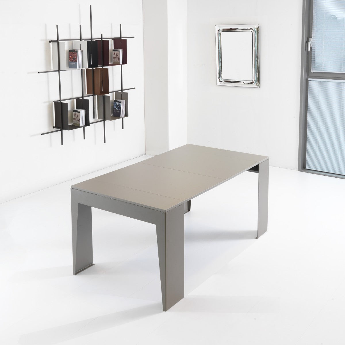 Consolle allungabile Glen in acciaio e laminato