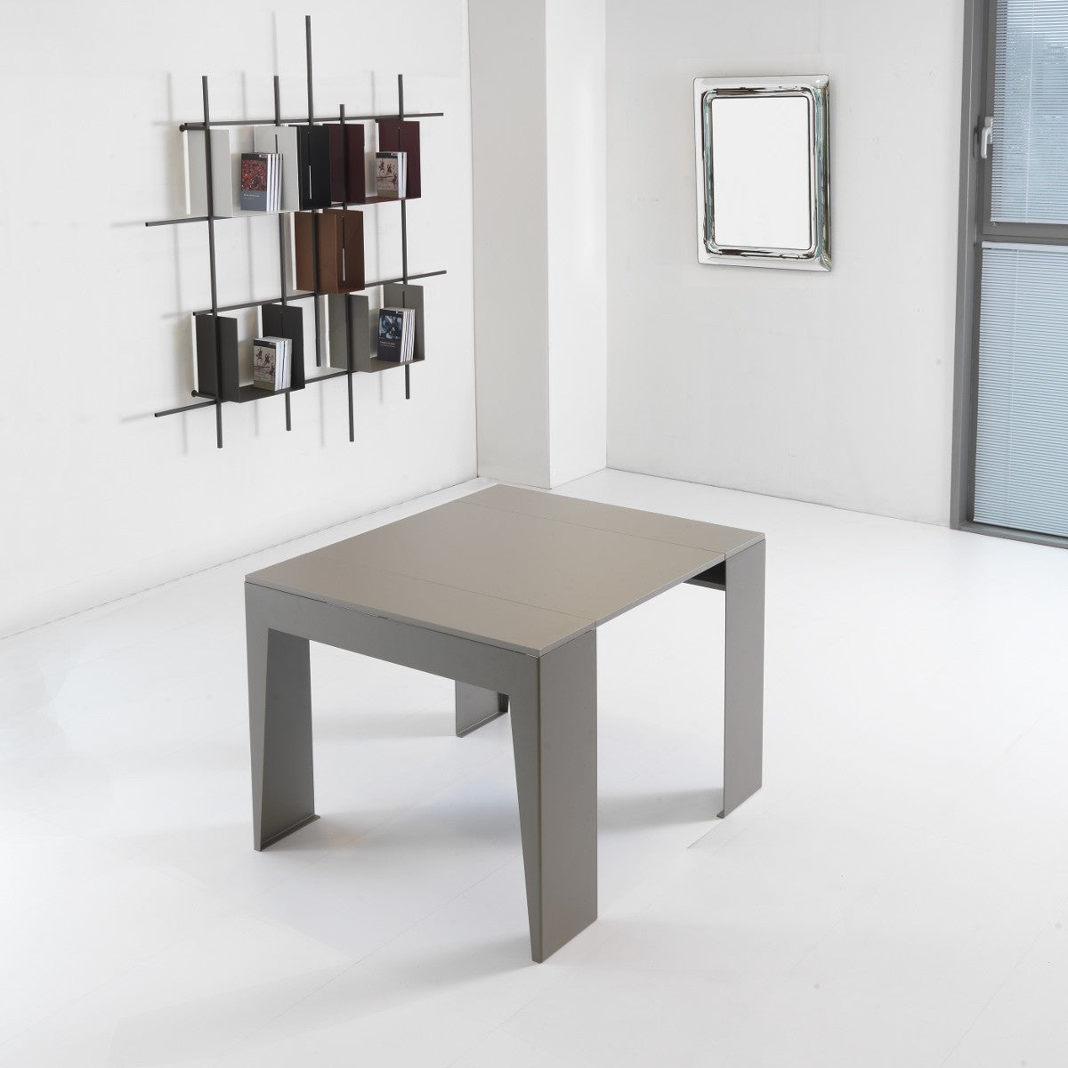 Consolle allungabile Glen in acciaio e laminato