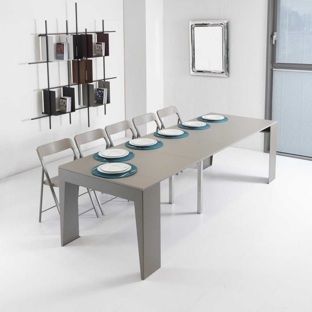 Consolle allungabile Glen in acciaio e laminato