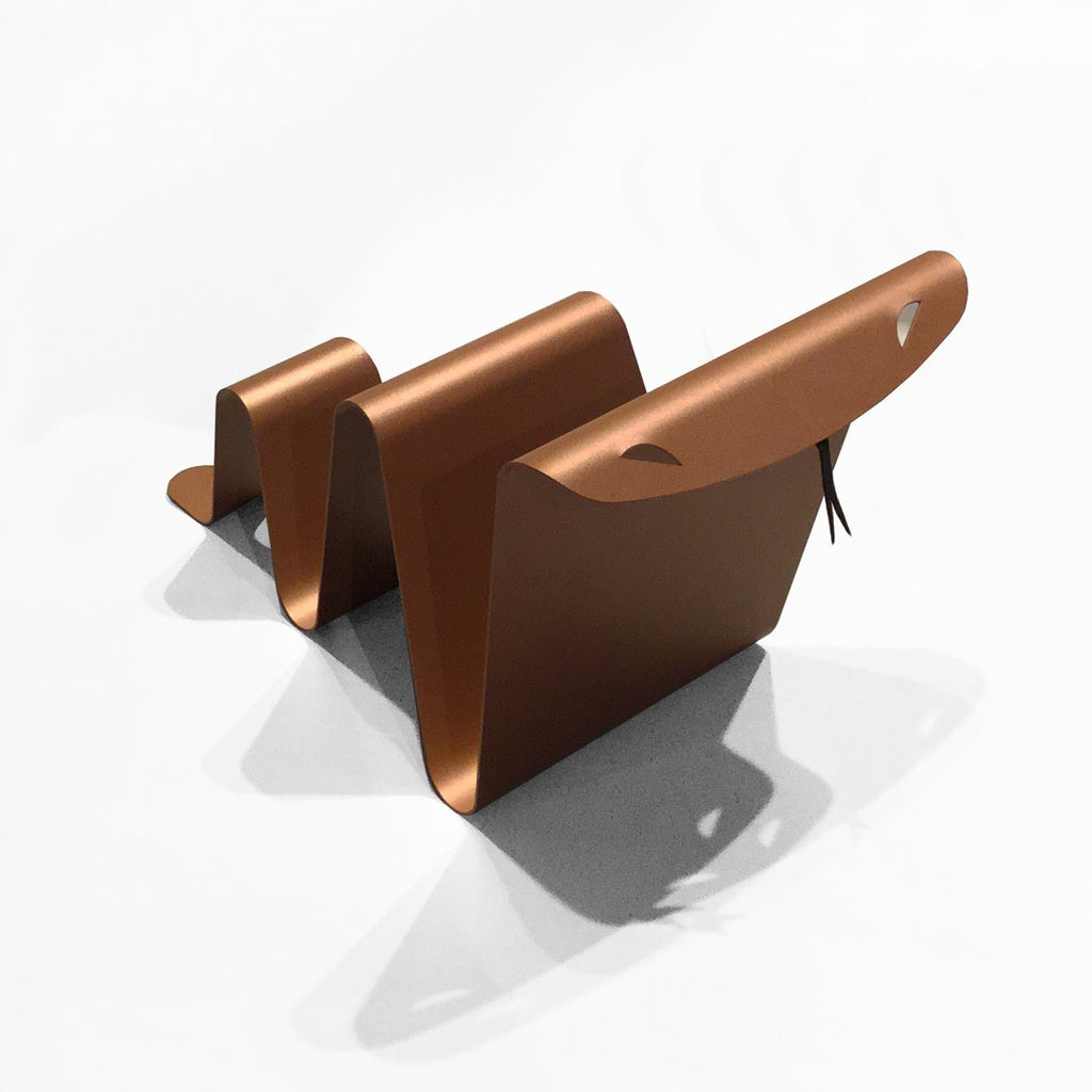 Portariviste design moderno in acciaio Serpe