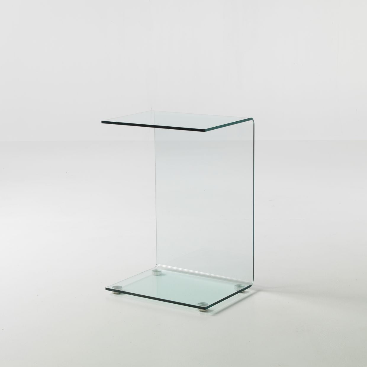 Tavolino lato divano in vetro Jorge