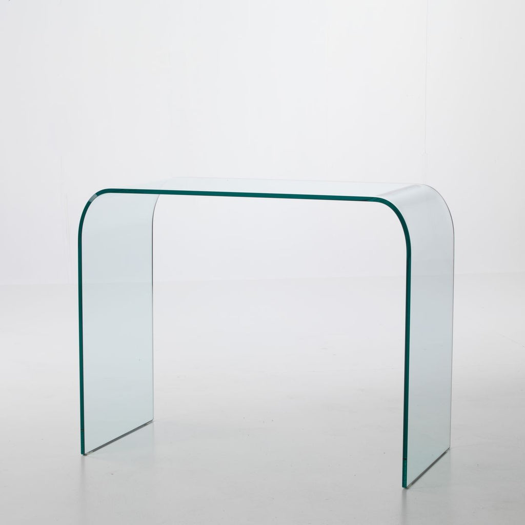 Consolle per ingresso in vetro curvato Joshua
