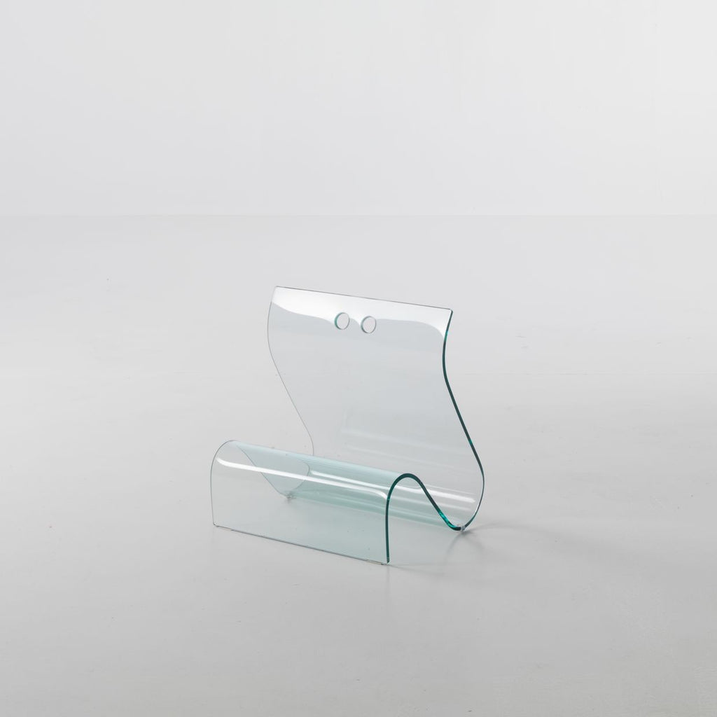 Portariviste in vetro curvato temperato 45 x 35 cm Rebecca