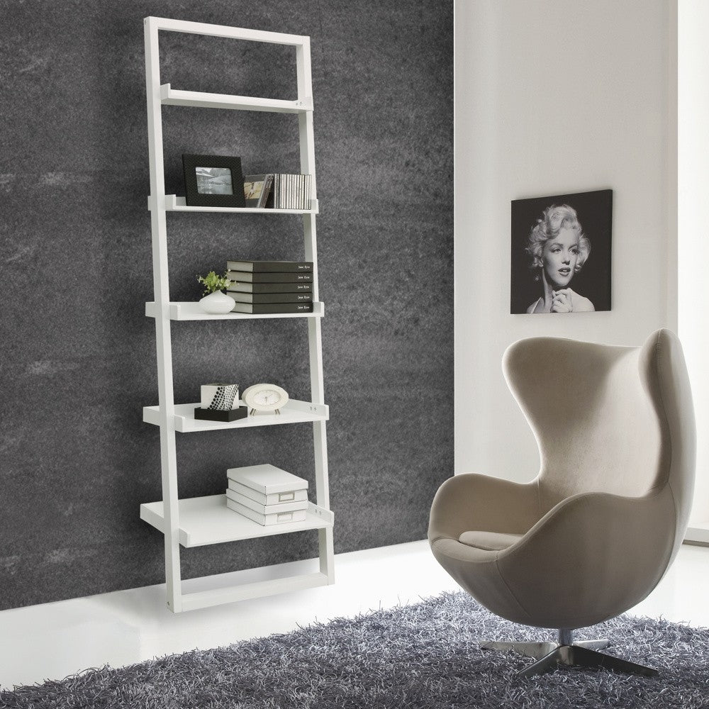 Libreria da parete Di-Do in MDF bianco 65 x 190 cm