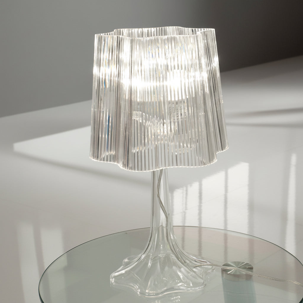 Lampada da comodino in acrilico trasparente Karissa