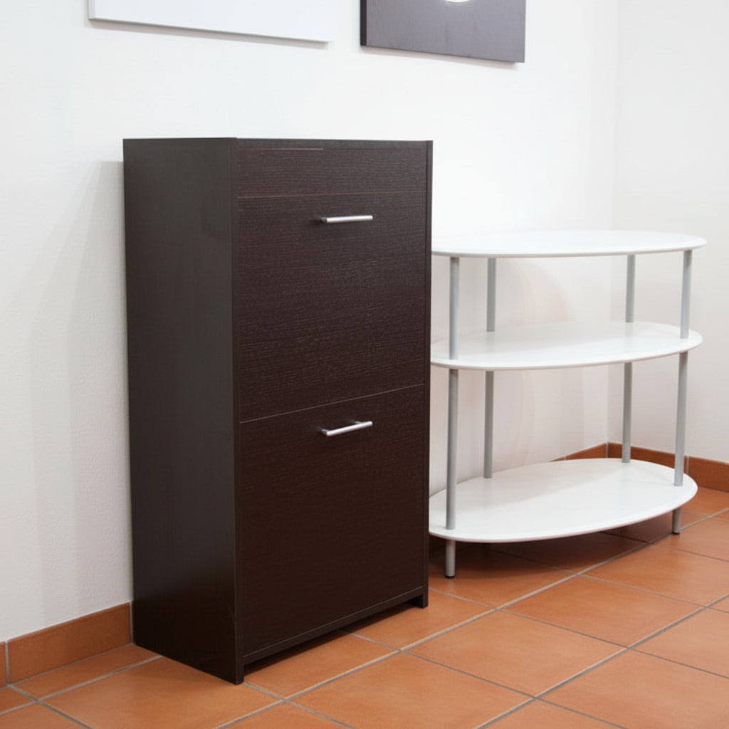 Mobile raccolta differenziata Gea in legno 4 secchi