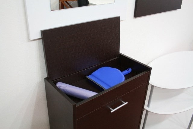 Mobile raccolta differenziata Gea in legno 4 secchi