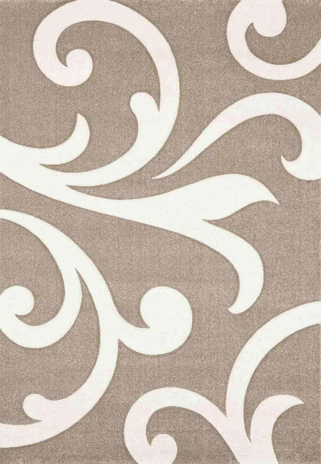 Tappeto moderno da salotto 140 x 190 cm Oman Crema