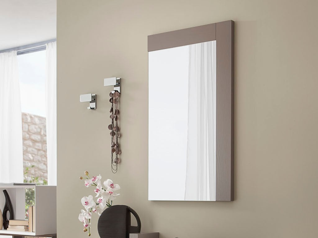 Specchio con cornice in legno Bernard