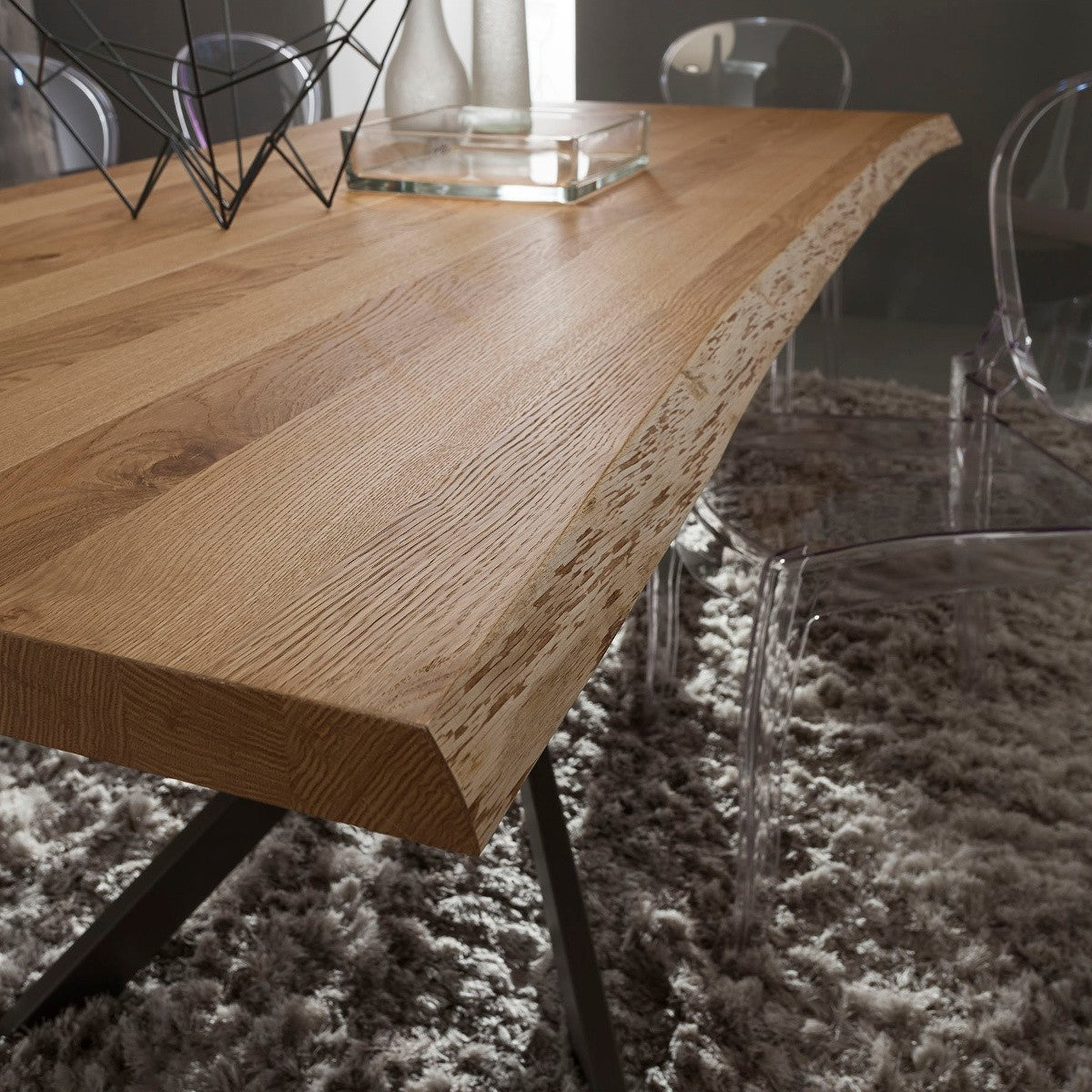 Tavolo da pranzo con piano in legno Arsenio