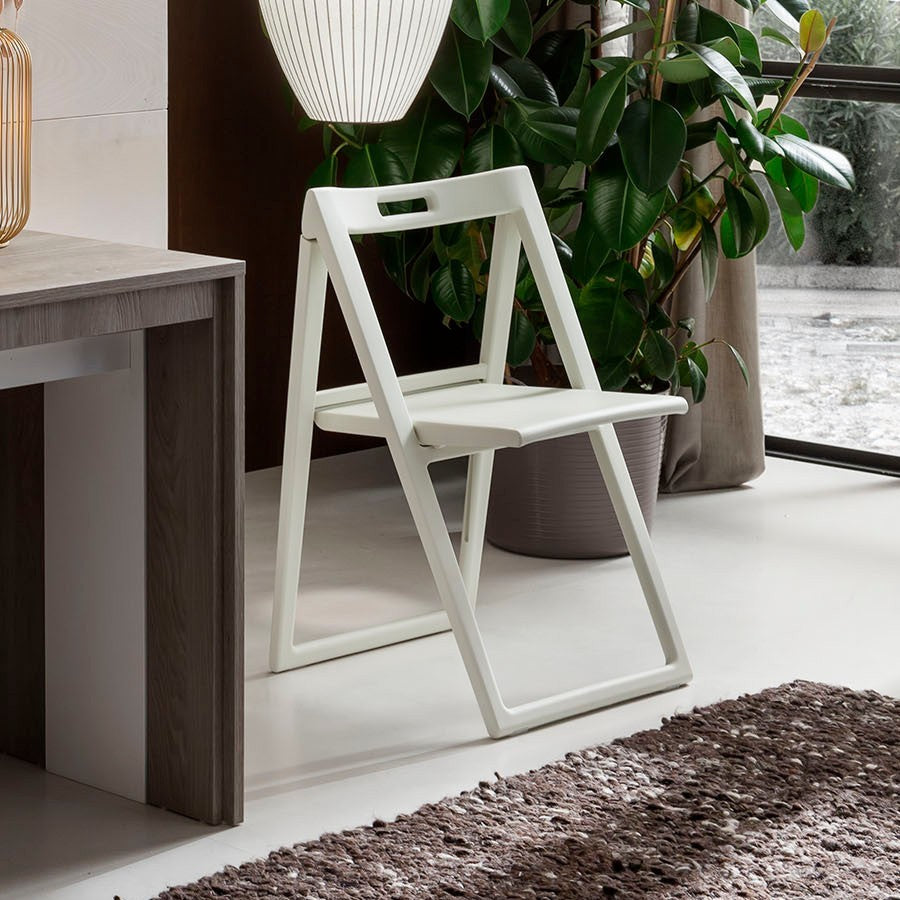 Coppia sedie pieghevoli salvaspazio in polipropilene Enjoy