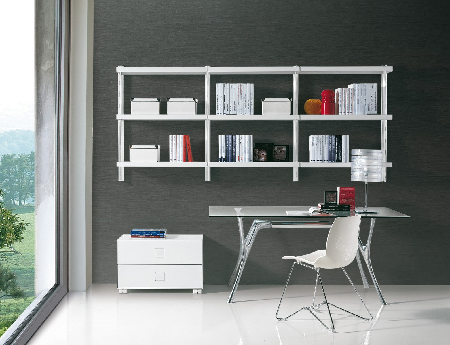 Libreria scaffale componibile in metallo Astryd 6