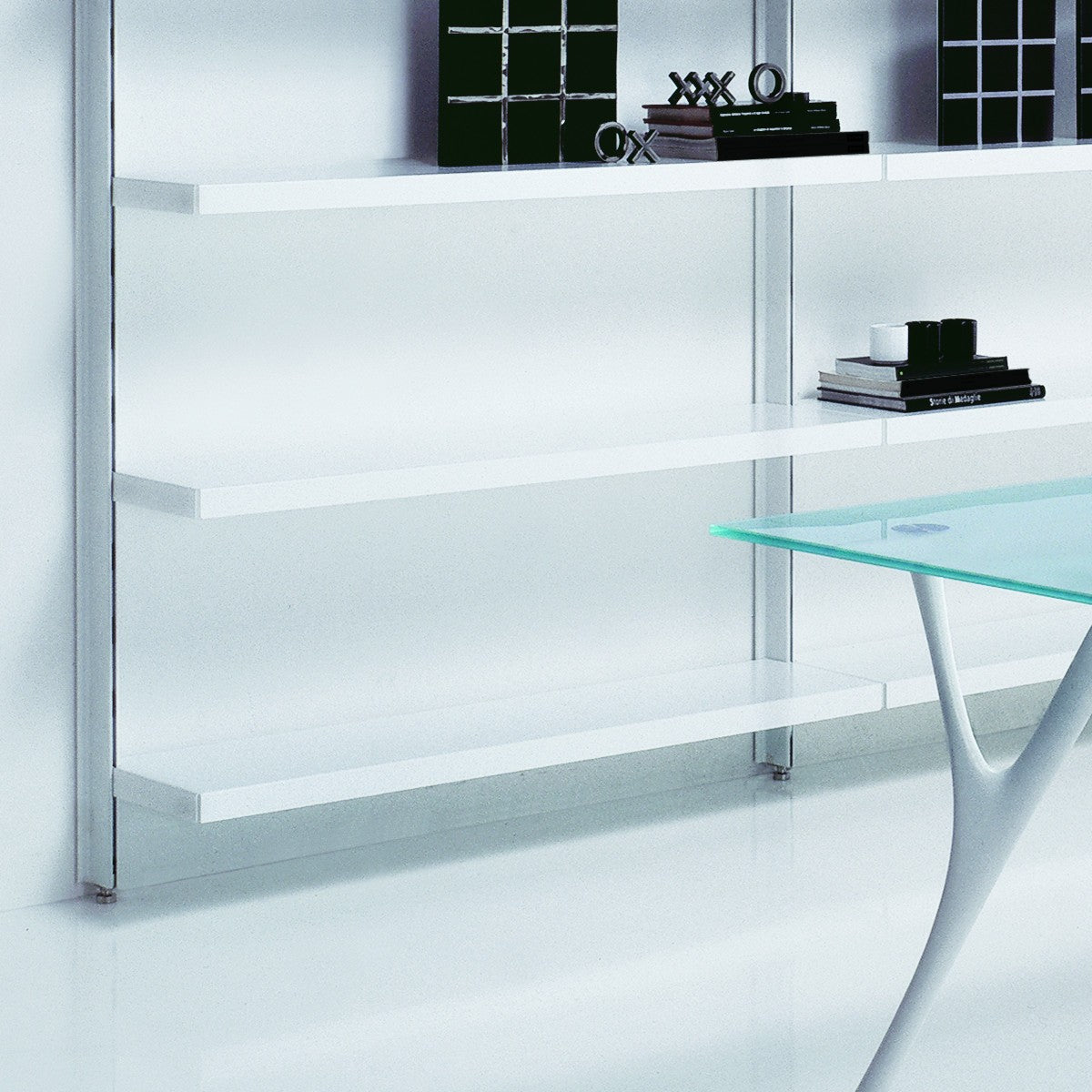 Scaffale libreria da parete in acciaio Astryd 7