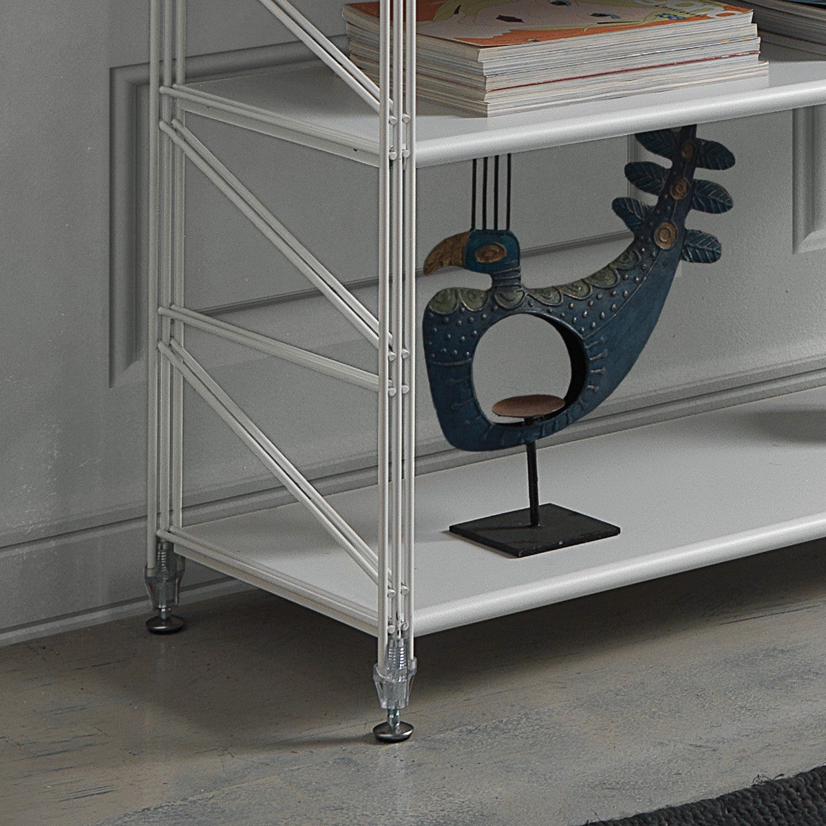 Scaffale componibile da parete in acciaio Melker 151