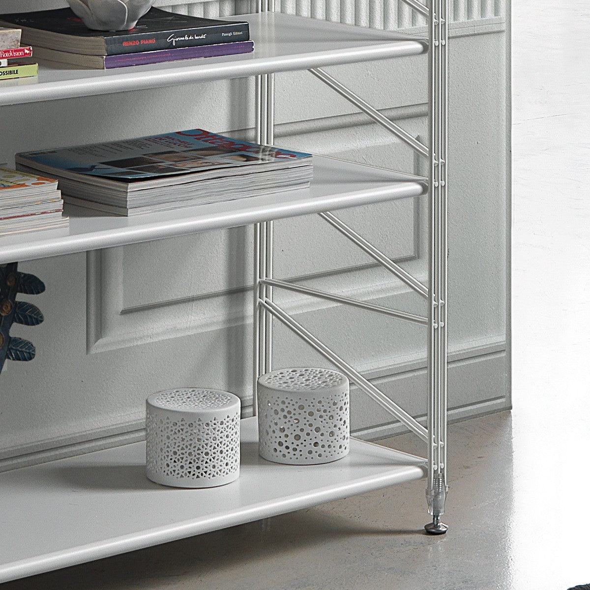 Scaffale componibile da parete in acciaio Melker 151