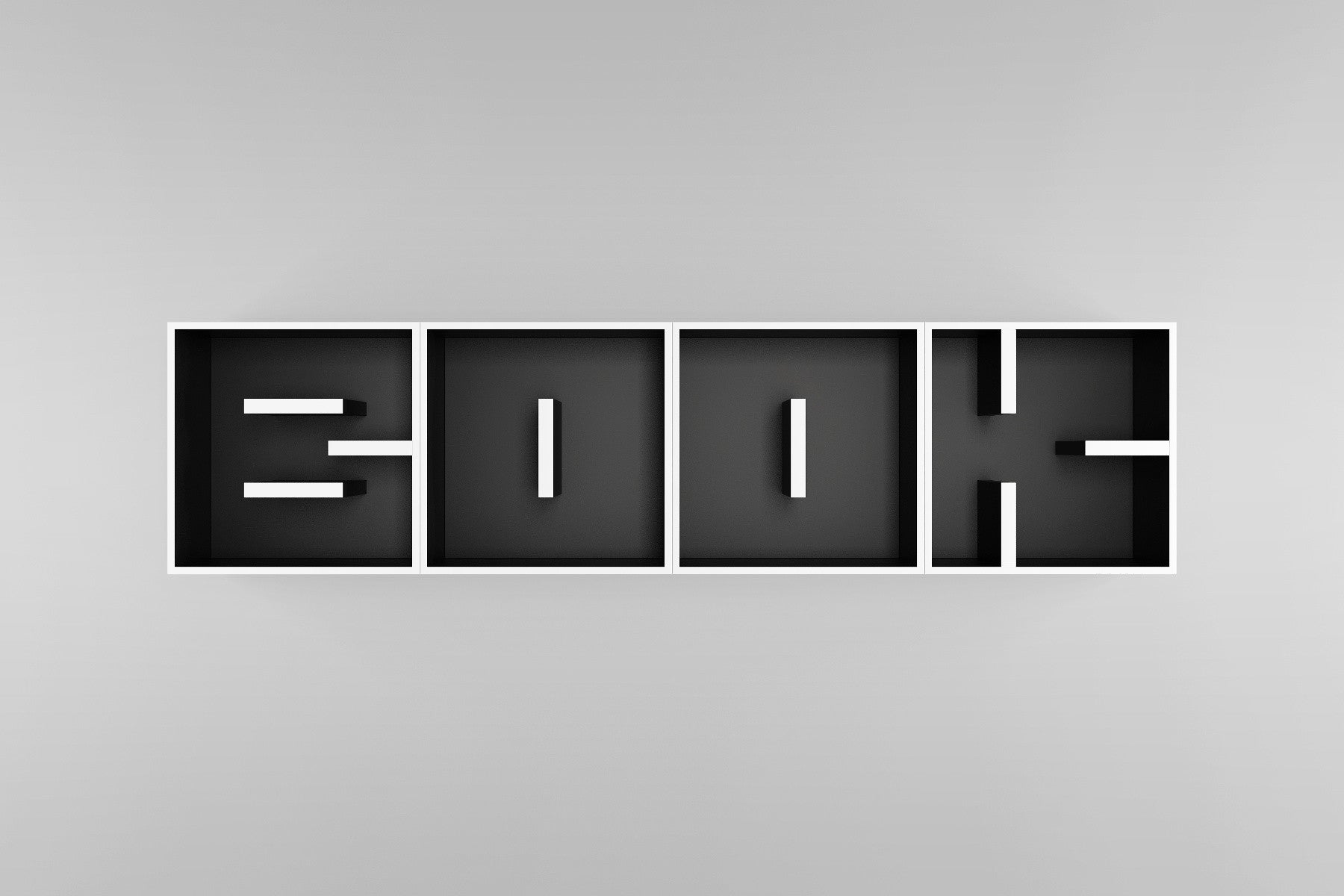 Libreria da parete a forma di lettere ABC BOOK