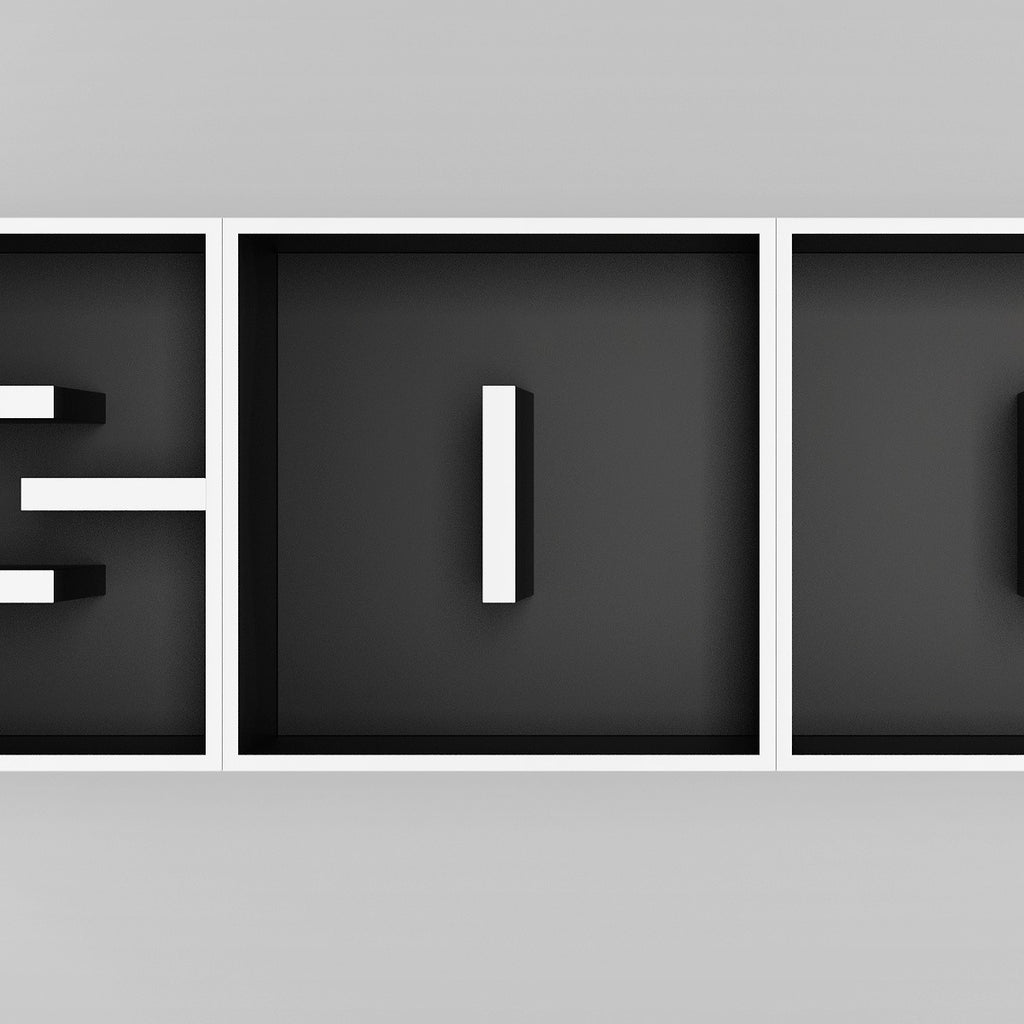 Libreria da parete a forma di lettere ABC BOOK