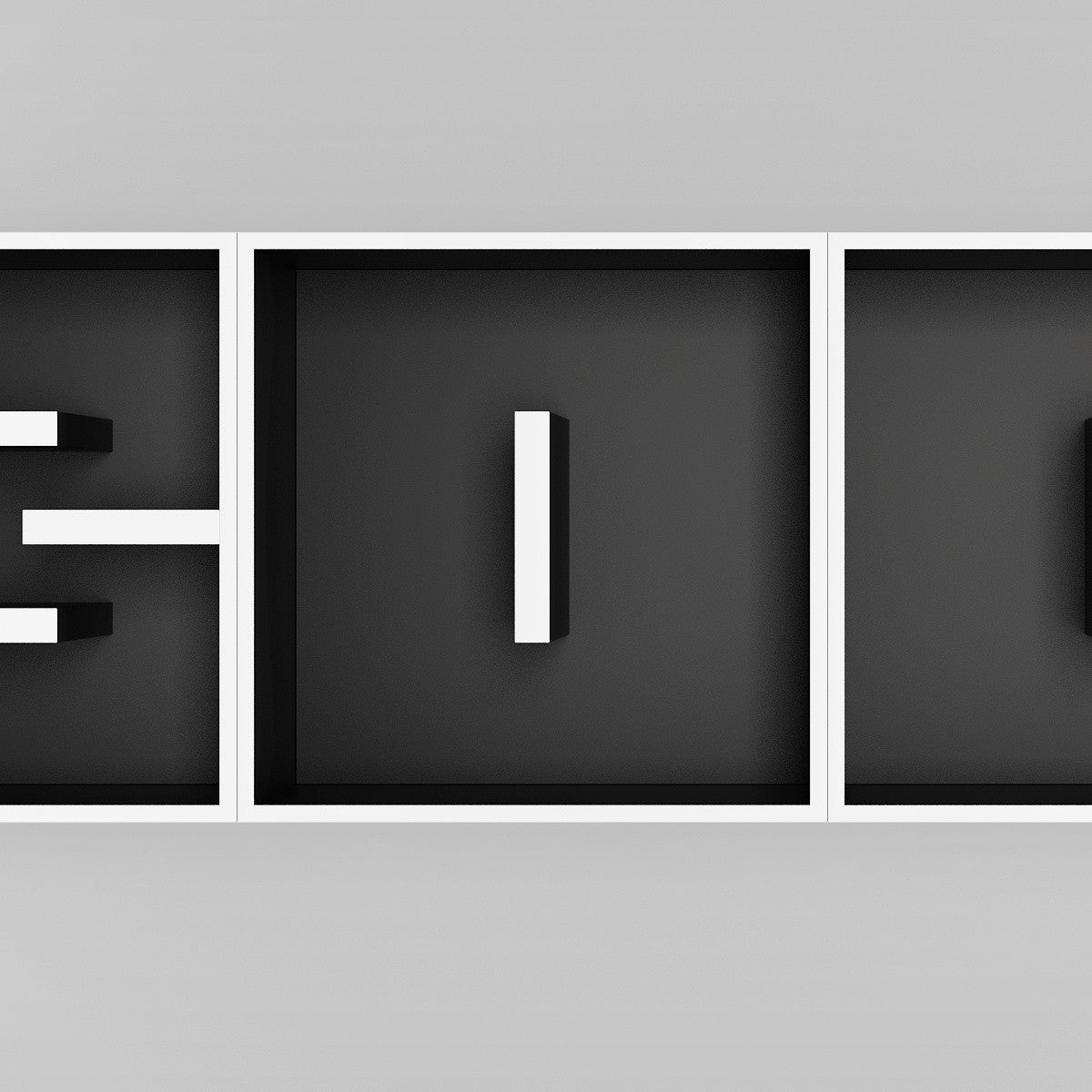 Libreria da parete a forma di lettere ABC BOOK