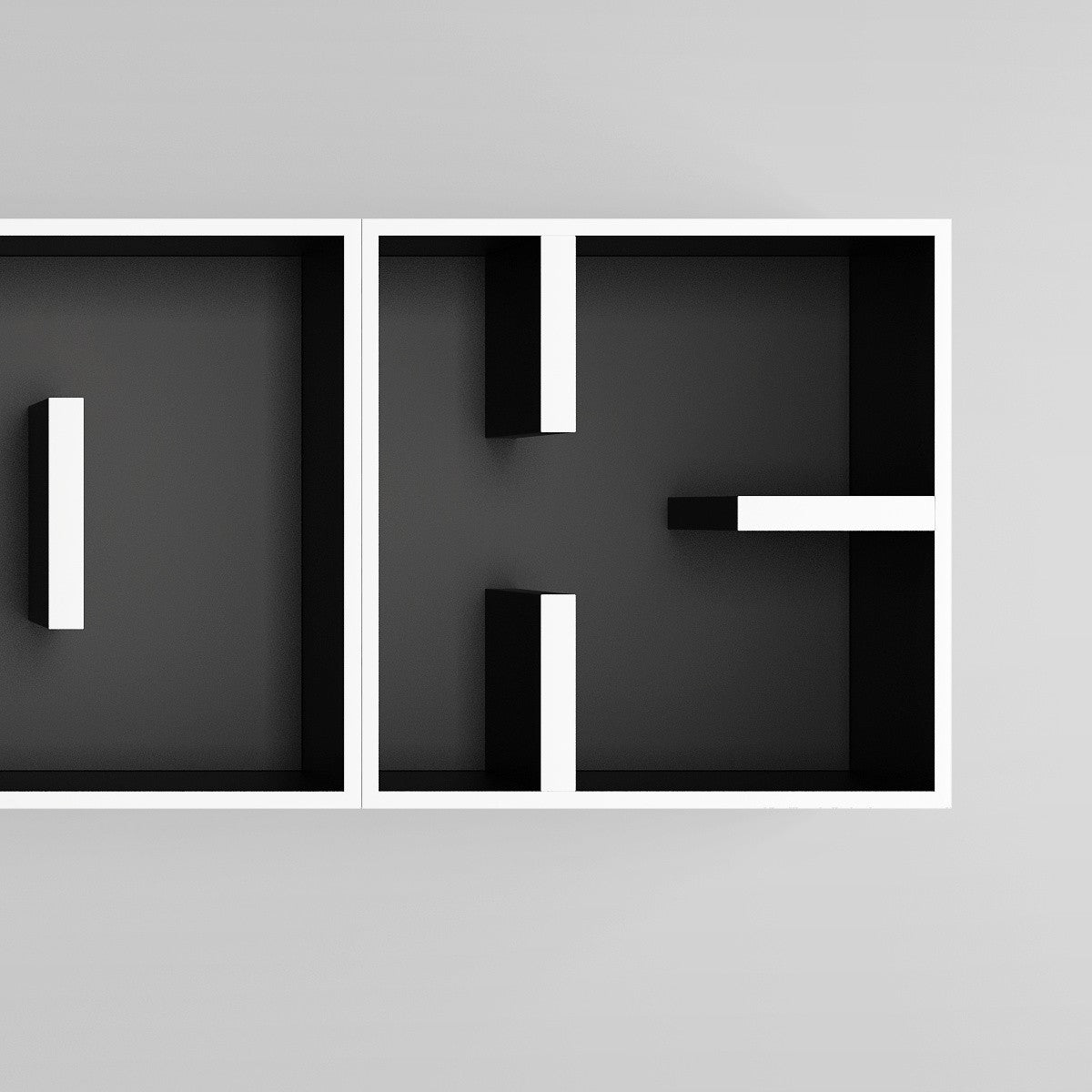 Libreria da parete a forma di lettere ABC BOOK