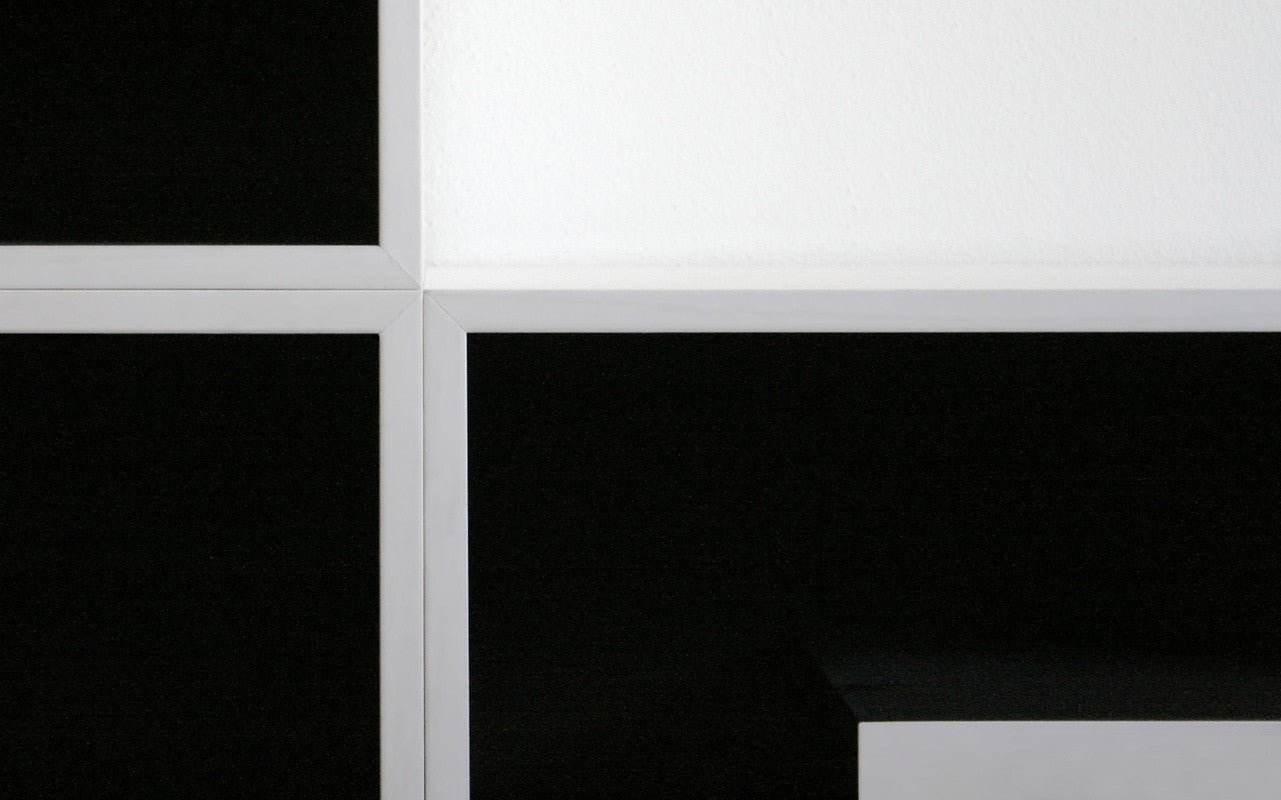 Libreria modulare a lettere in laminato ABC DARK