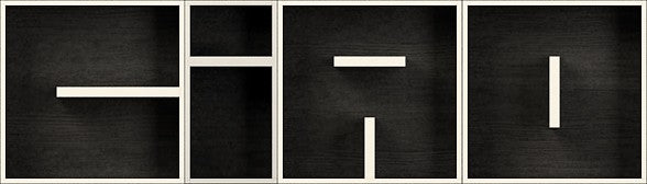 Libreria a cubi da parete lettere alfabeto ABC CIAO